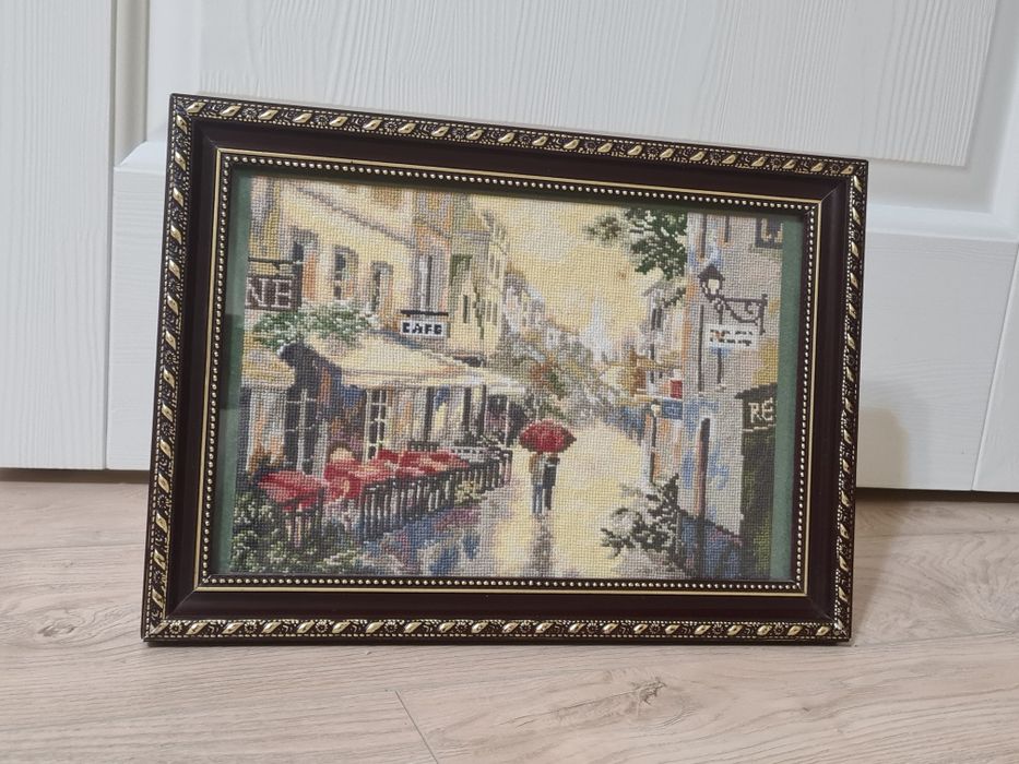 Картина вышитая, вышивка крестиком