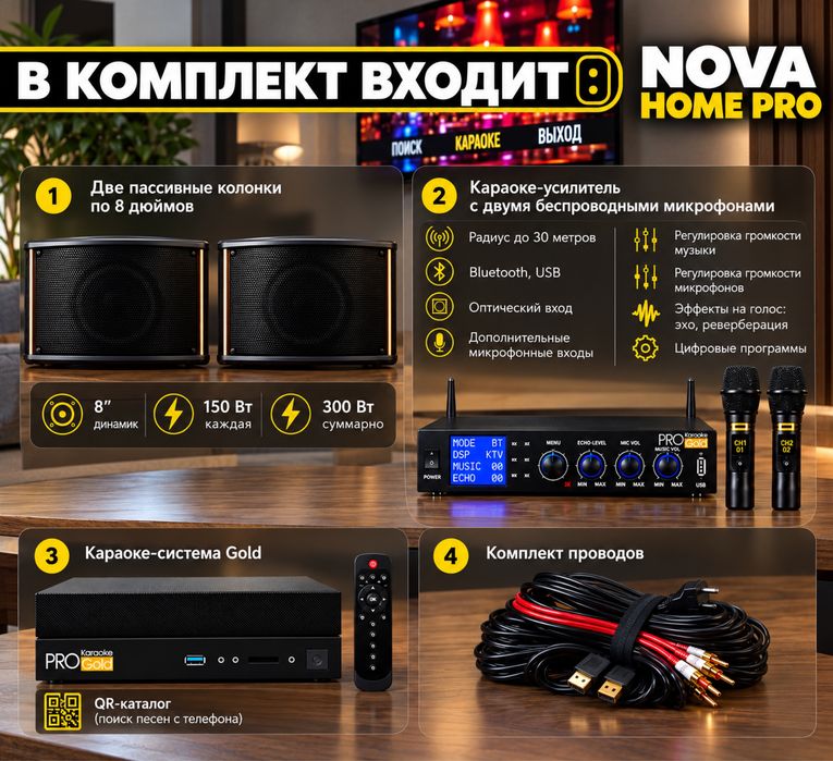 Караоке-комплект NOVA HOME PRO