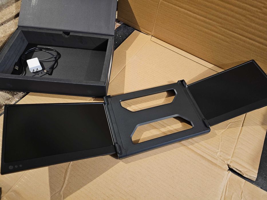 2 x Monitor IPS Dual screen Teamgee P2 1080p laptop tipC Hdmi