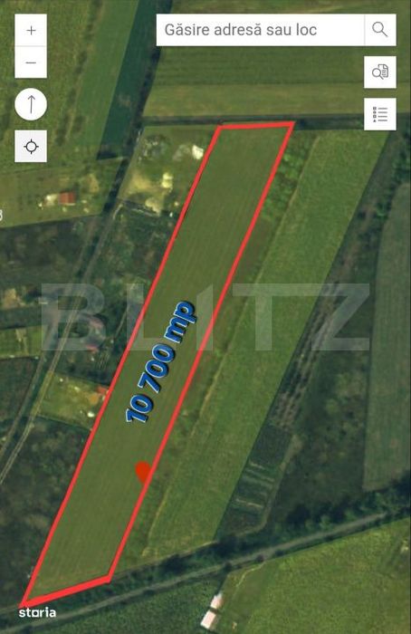 Teren extravilan, 10700 mp, zona Periferie Nord
