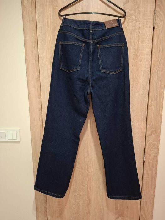 Тъмно сини дамски дънки Massimo Dutti