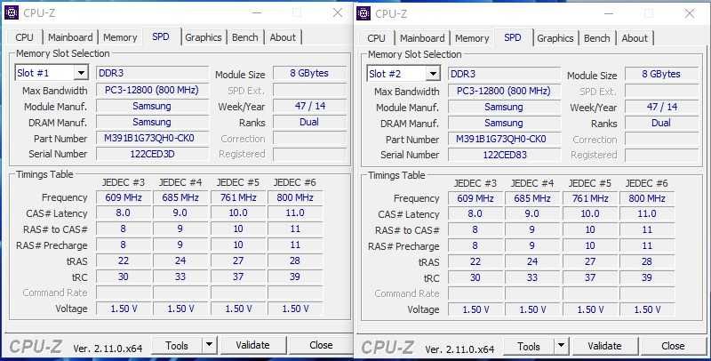 Kit memorii PC Samsung 16Gb (2x8Gb) Ddr3, frecvență 1600MHz,