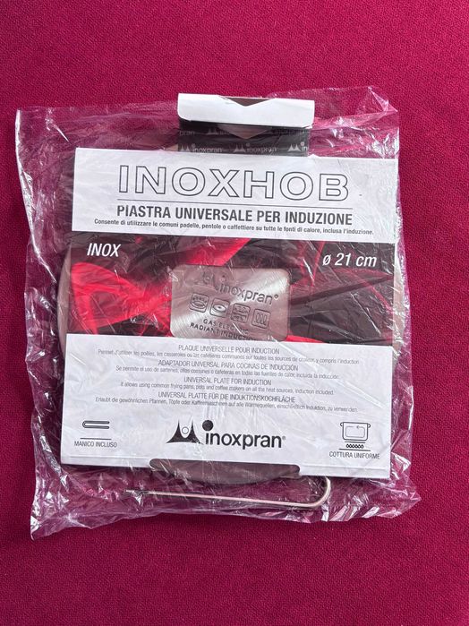 Dispozitiv plita, adaptor pentru plite cu inductie, Inox, Argintiu