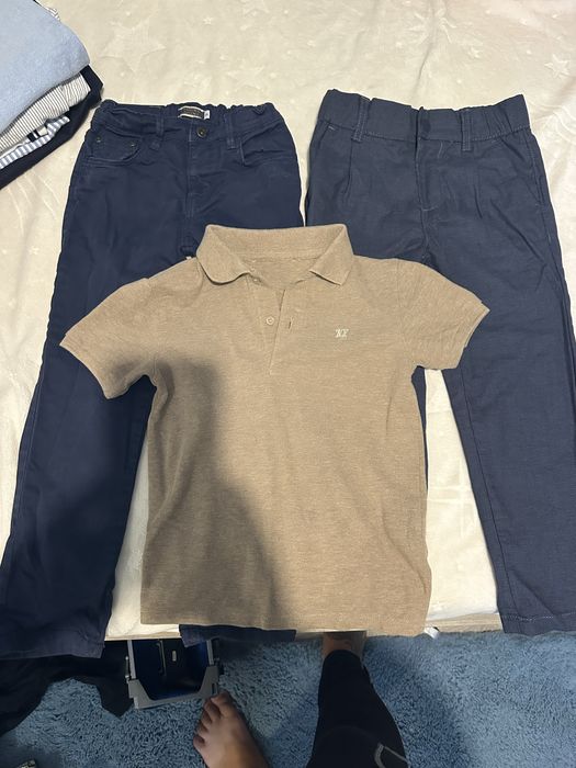 Camasi si pantaloni eleganti h&m, si alte marci.  Potrivite pentru un copil cu varsta 5/6 ani. 110cm