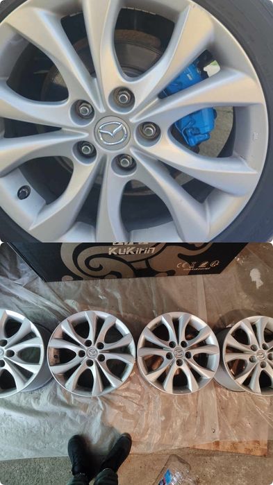 Set jante aluminiu, anvelope.. Mazda  BMW  Continental Pirelli