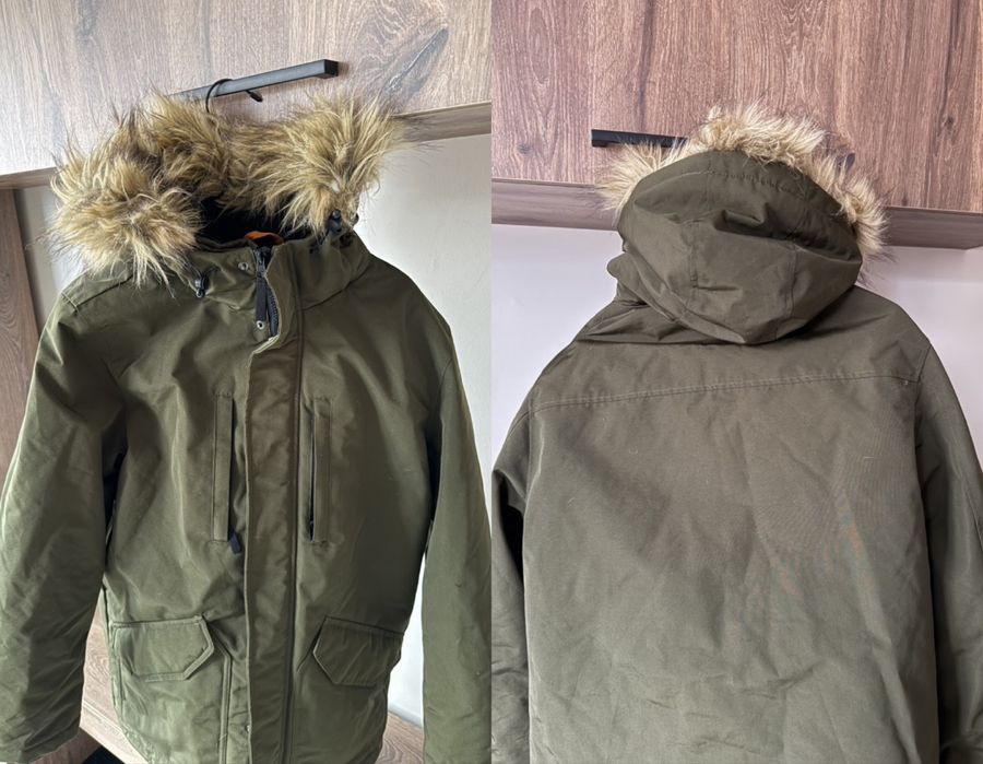 Зелено мъжко зимно яке