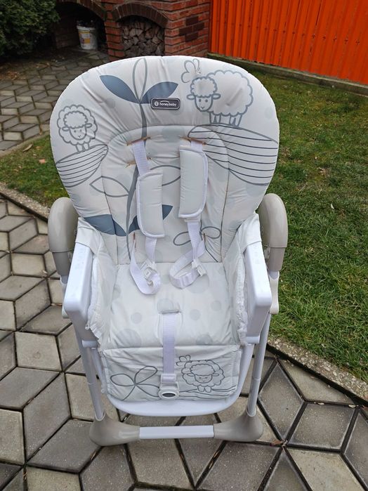 Scaun de masă bebe honeybaby cu poziție de somn și 7 trepte înălțime