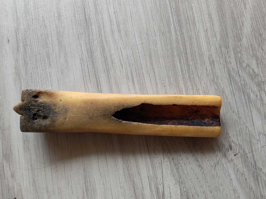 Ustensilă veche din os pentru scobit mere – sec. XIX (Antichitate / Etnografie