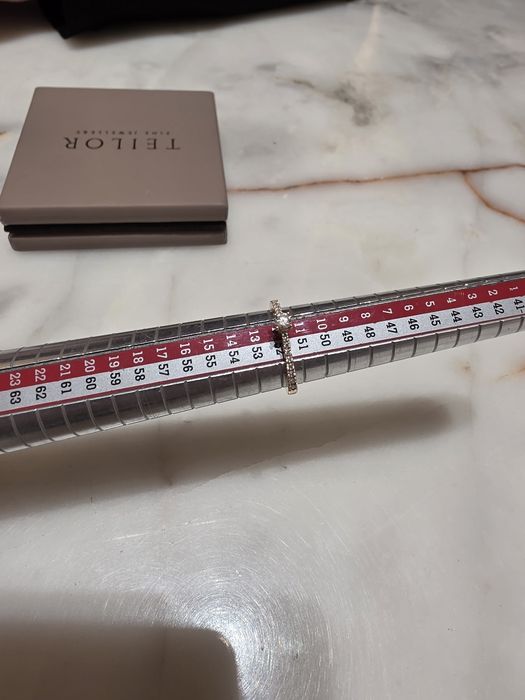 Inel logodna 18 k cu diamante Teilor marimea52