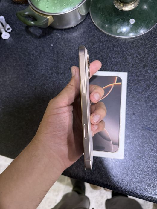 iphone 16 pro max yokost 100% 210 ta sikla holati yengidek karopka bor