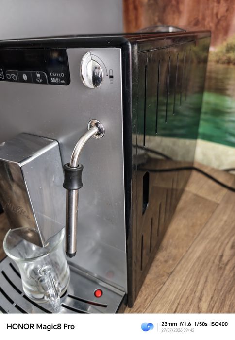 Кафеавтомат Melitta® Solo & Milk , 1400 W, 15 bar, система за разпенване на мляко, Сребрист