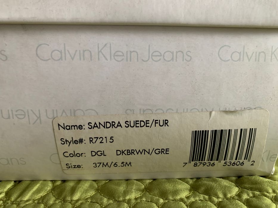 Cizme piele maro Calvin Klein