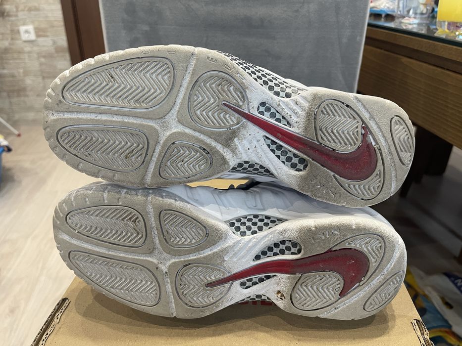 Маратонки Nike Air Zoom Foamposite Pro White Chrome Jordan Adidas NBA