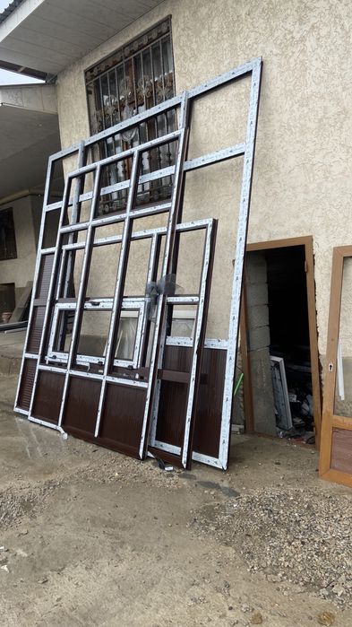 Пластик есік терезе Алюминний витраж