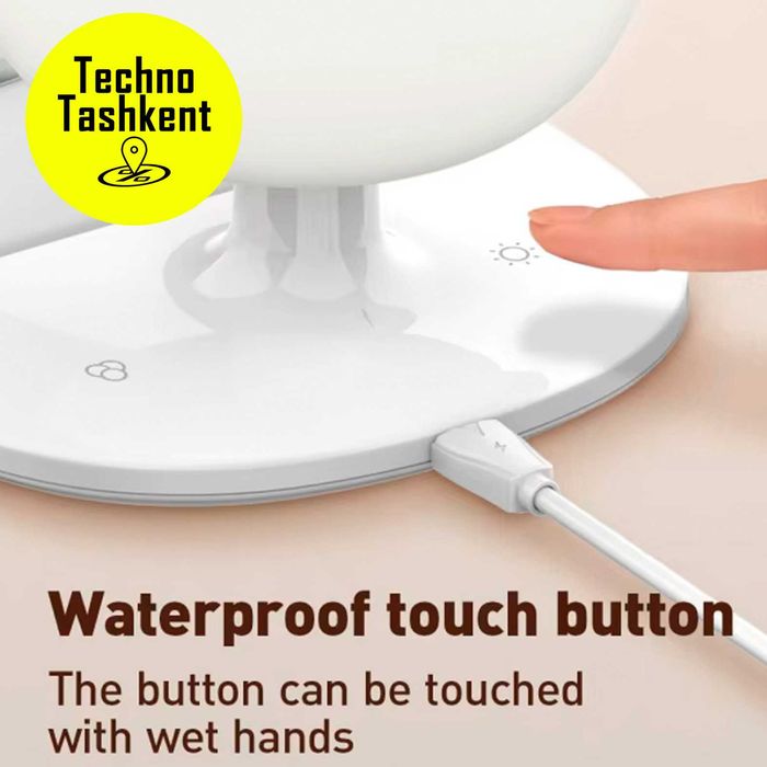 Настольная лампа-ночник LDNIO Y3 3в1 с функцией беспроводной зарядки