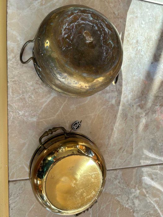 Медни саксии за цветя, съдове