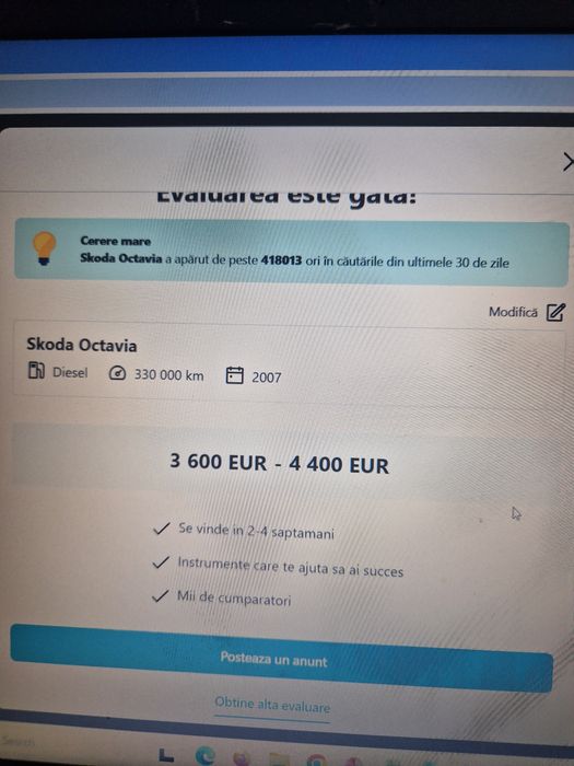 Vand skoda octavia vrs an 2007