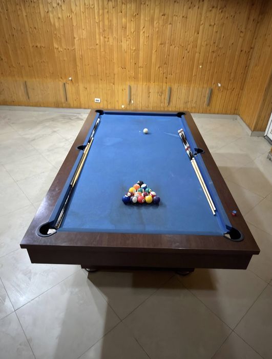 Masa de biliard cu set de bile si tacuri
