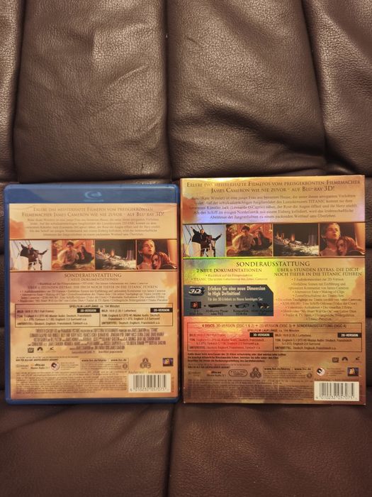 Titanic 3d + 2d blu-ray