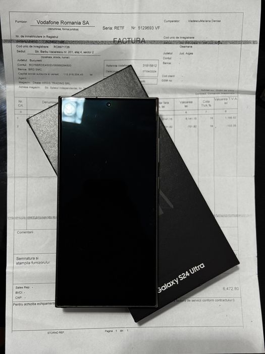 Samsung / S24 Ultra / 256 Gb / Factura /