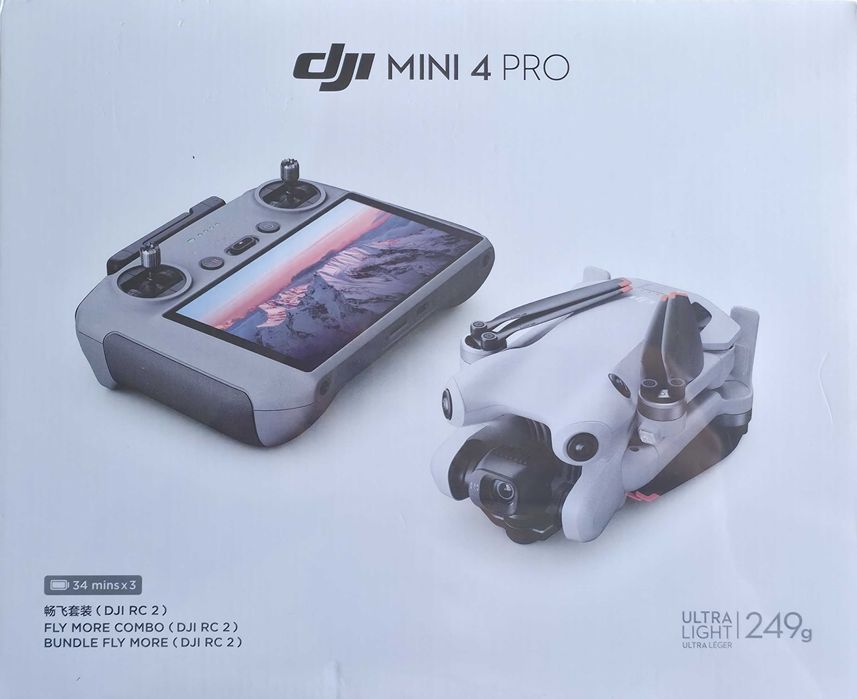 DJI Mini 4 Pro Drone Fly More Combo with RC 2 Controller