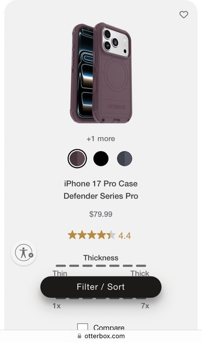 Чехол Iphone 17 pro Otterbox Defender Pro