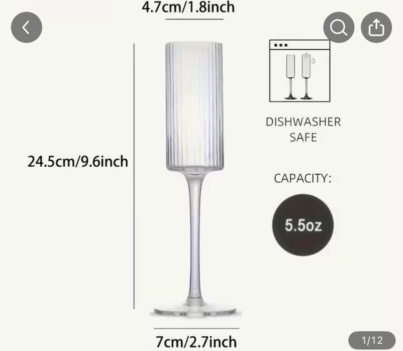 21 pahare din acrilic
