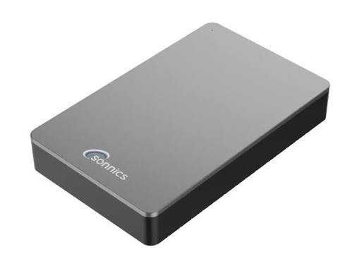 Hard disk extern portabil,SONNICS ,4TB,rosu,gri și albastru,sigilat