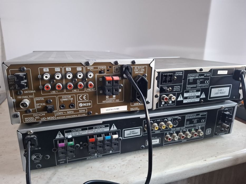 Lot CD Denon + CD si DVD Kenwood, netestate