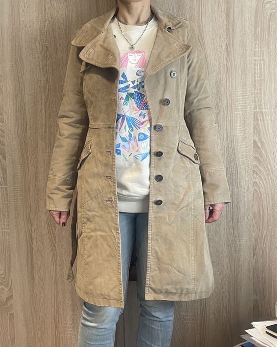 Geaca/Pardesiu din piele intoarsa naturala