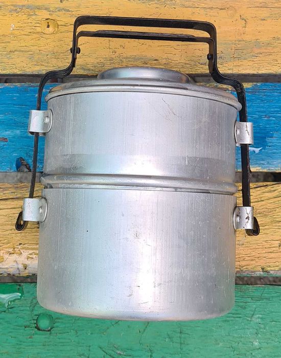 Соц Комплект кутии за храна - метална - 2 части