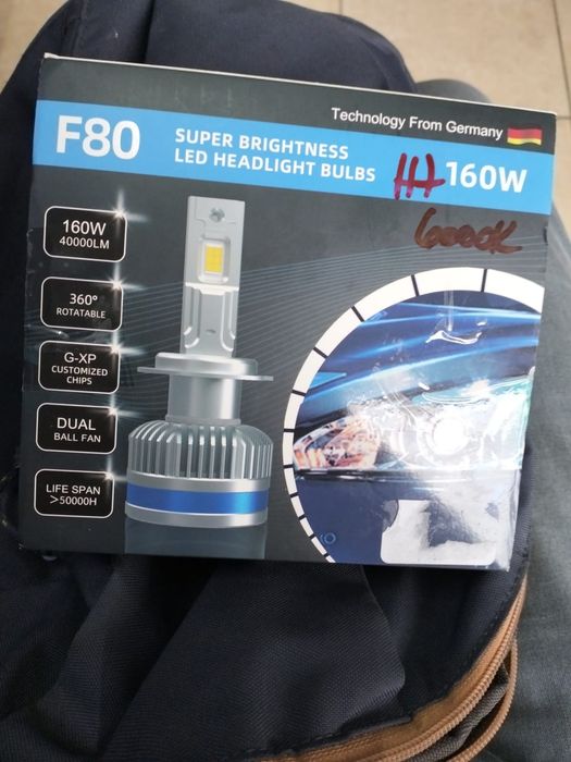 Vând set bec led f80 h7 profesional