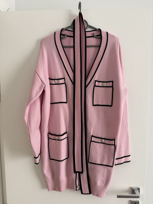 Розова мека жилетка/рокля