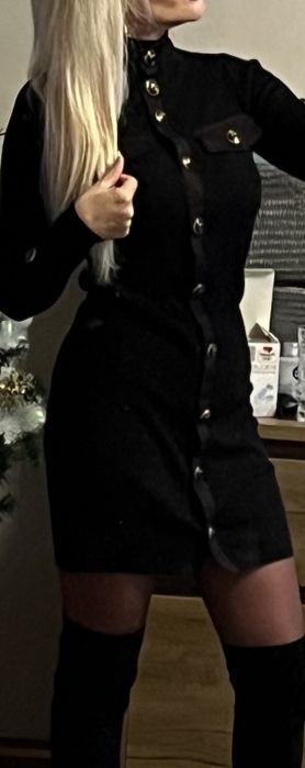 Рокля Pinko розова и черна xs размер