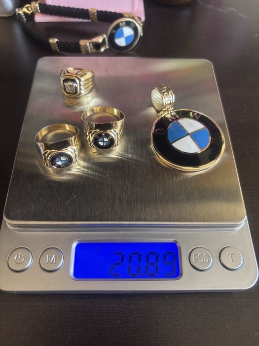14к 585 гривна БМВ нова 21см гр София