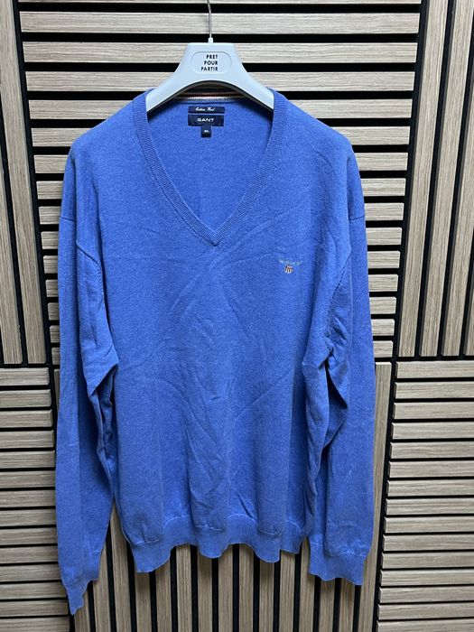 GANT : Cotton Wool V Neck Jumper -3ХЛ / Оригинал