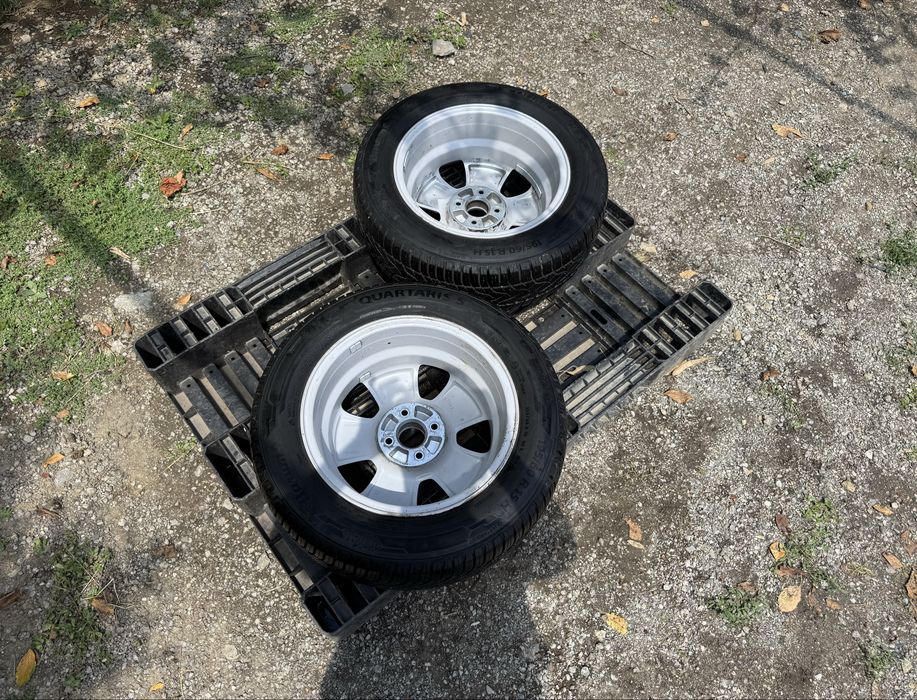 2бр.НОВИ Резервни гуми+АЛУМИНИЕВИ ДЖАНТИ 15" 4x100-Opel,Chevrolet,Fiat