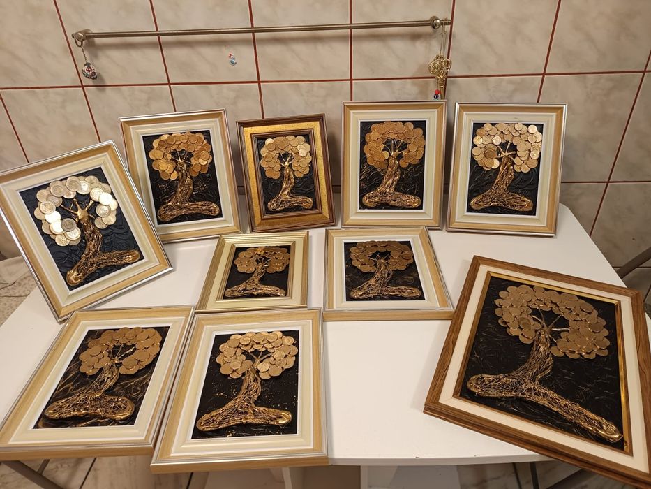 Tablouri cu monede _ Copacul Vietii_Tablouri cu bani