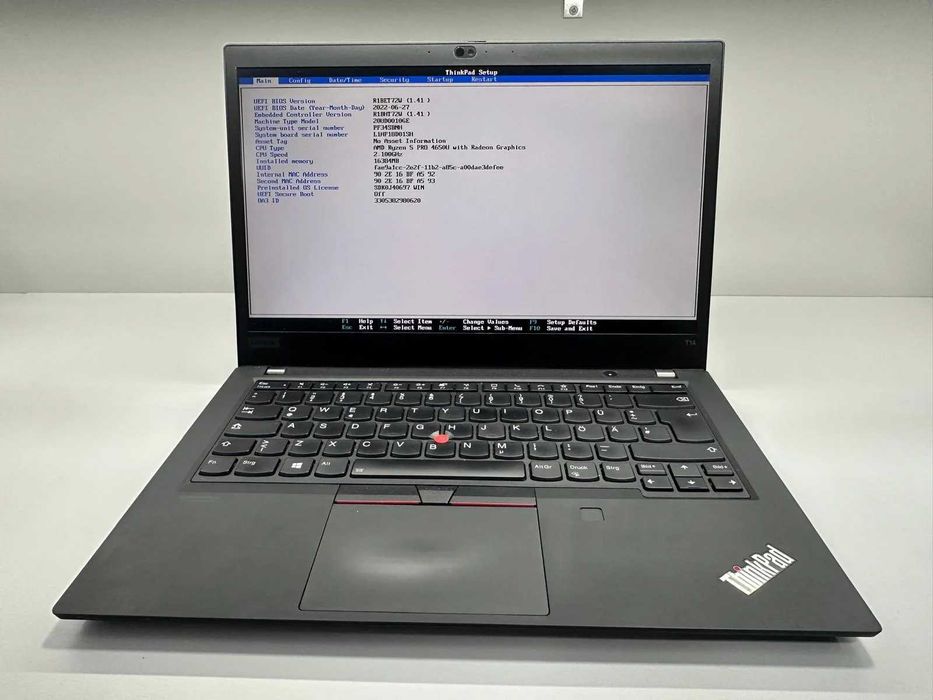 Laptop SH Lenovo Thinkpad T14 AMD Ryzen 5 PRO 4650U 16gb RAM SSD 512 NVME