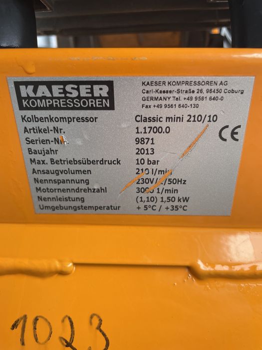 Compresor KAESER CLASSIC 210/10W