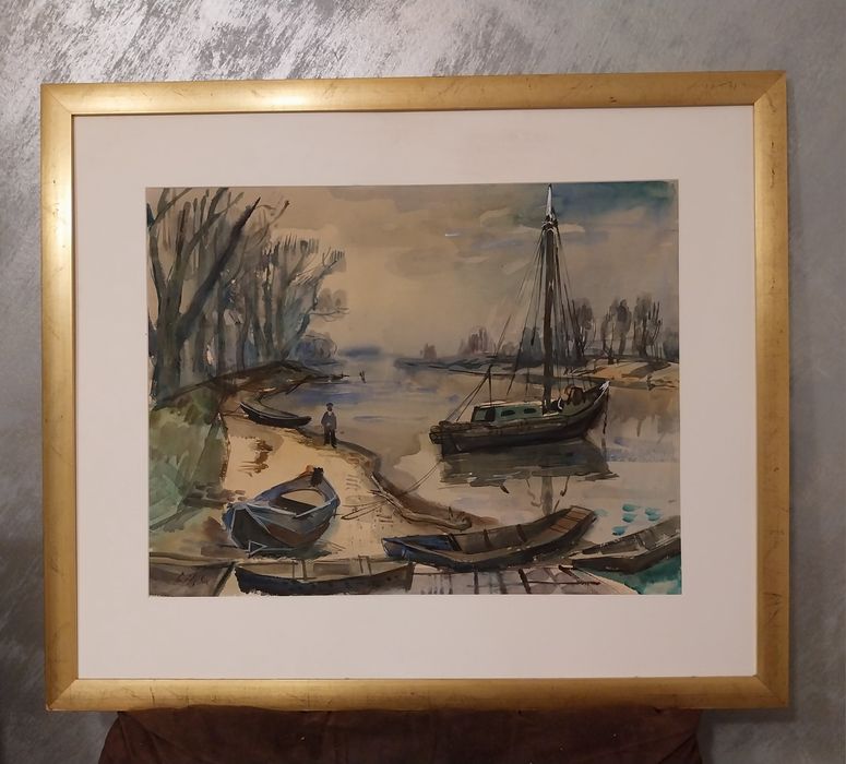 PAUL LÖFFLER (1920-1995) - Acuarelă impresionantă