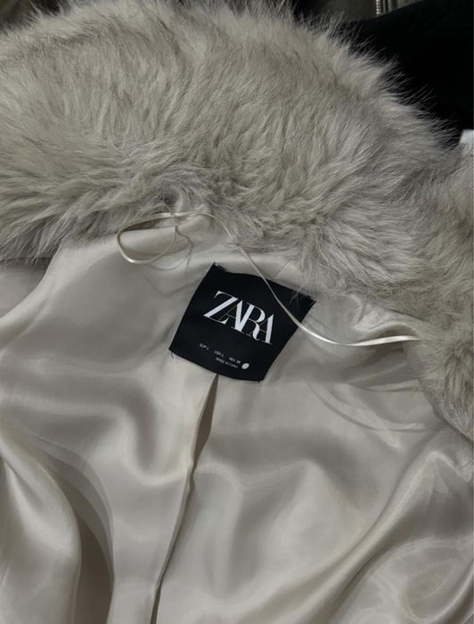 Шуба белая Zara.