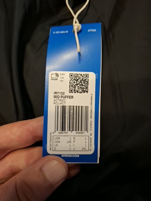 Мъжко зимно  яке парка Adidas XL Ново гъши пух