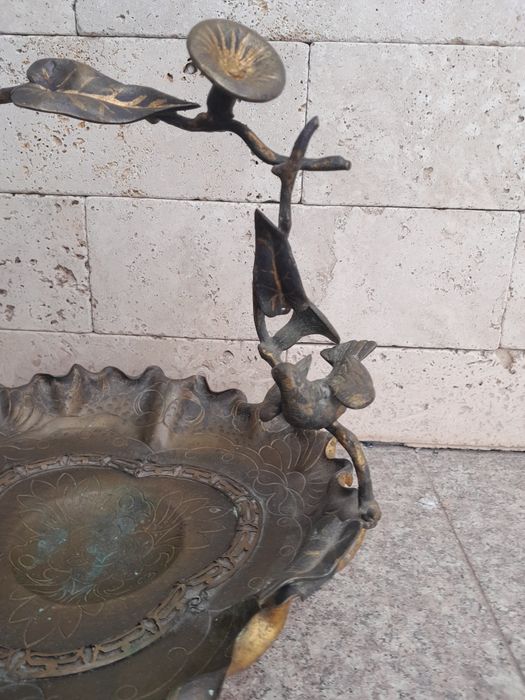 Fructiera  veche din alamă , transport gratuit