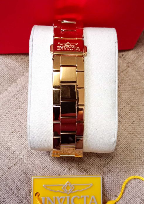 Ceas Invicta Cuadro Lady - 27mm, Yellow Gold