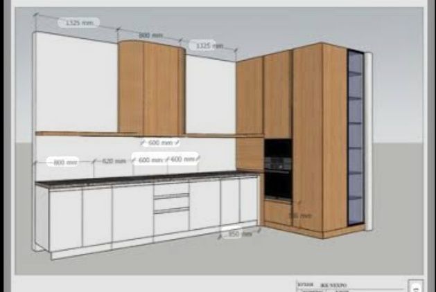 Деталировка и расчёт мебели.