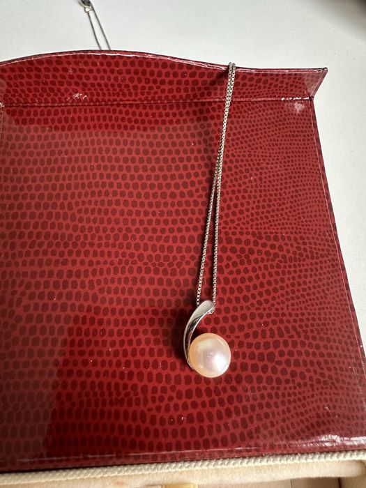 Сребърно колие Yuno pearls