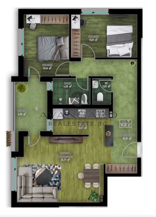 Продава се Тристаен апартамент в Пловдив, Кършияка - 121 кв.м за 1275 €/кв.м - Снимка #12