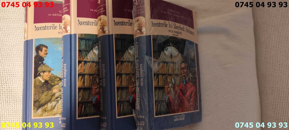 carte carti aventurile lui sherlock Holmes 4 vol pret pe toate