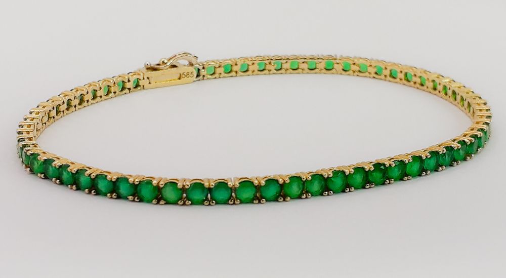 Brățară din aur de 14k cu smaralde!